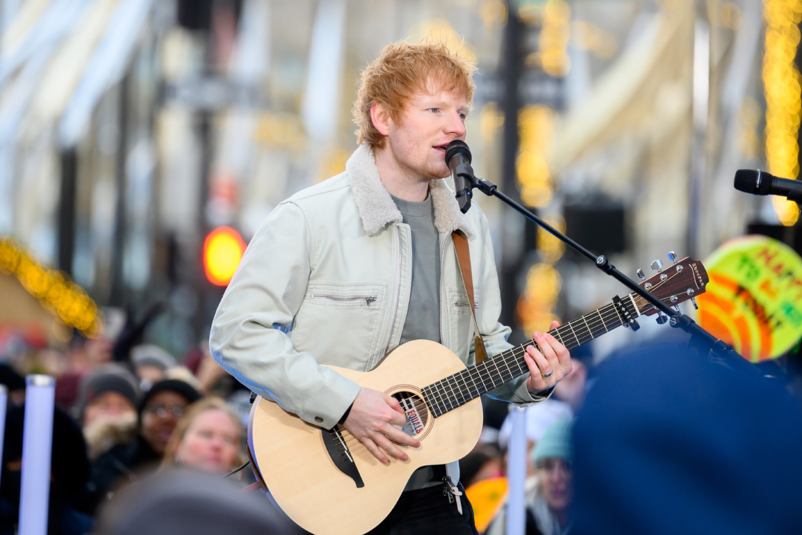 Ed Sheeran surprises fans with impromptu NYC performance after trial win 