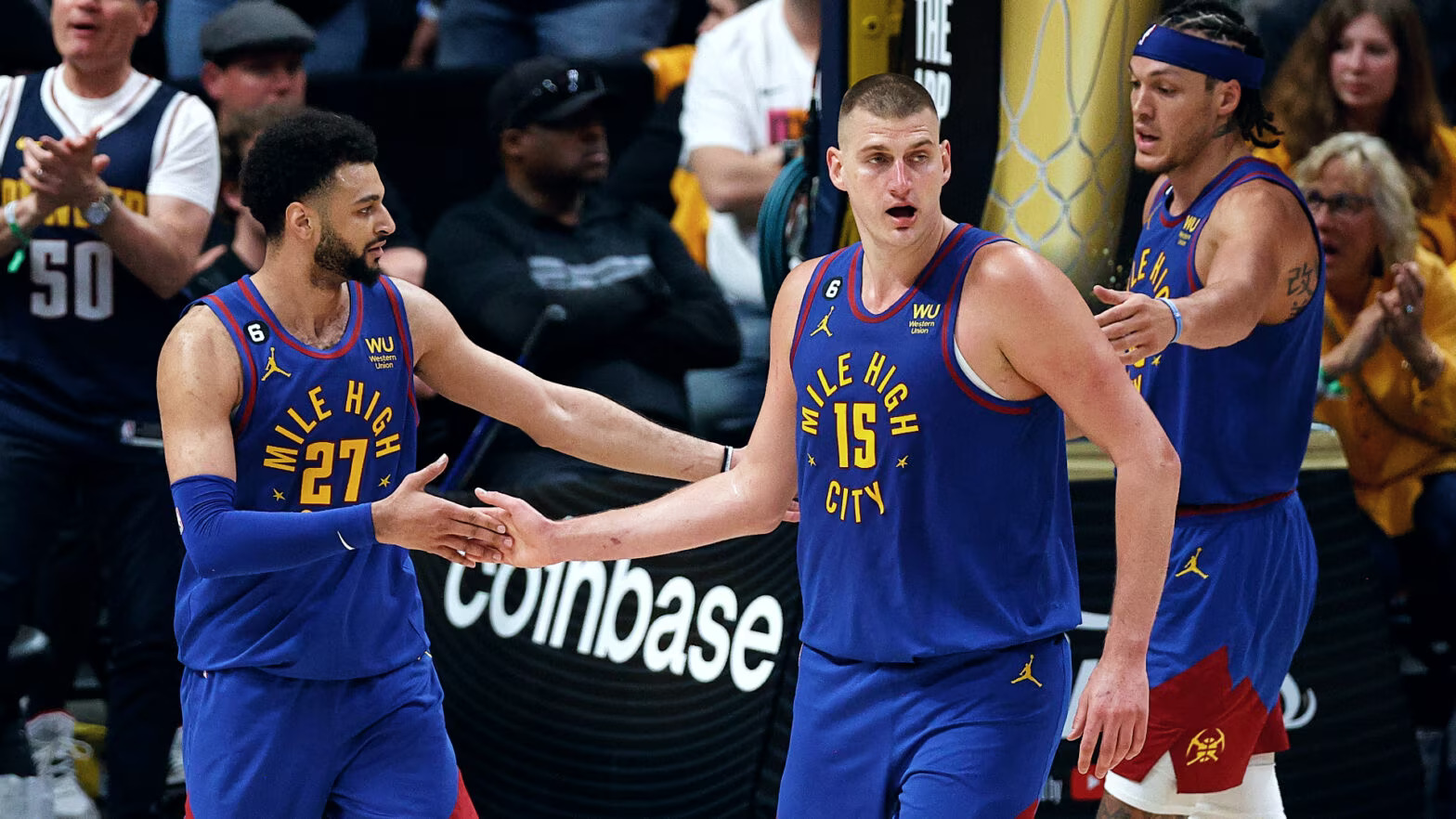 Nikola Jokic, Jamal Murray dominate as Denver takes Game 1 of the Finals 104-93