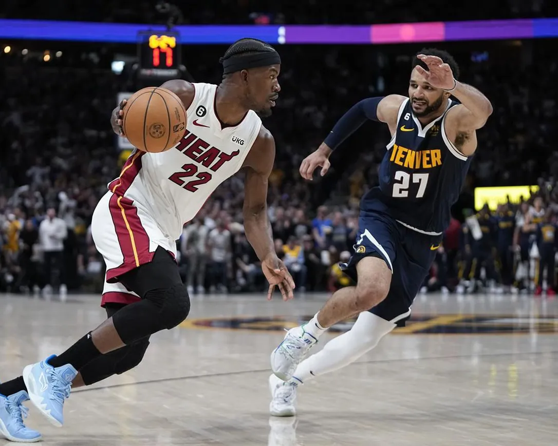 The Miami Heat roar back in Game 2 to tie the Denver Nuggets in NBA Finals 