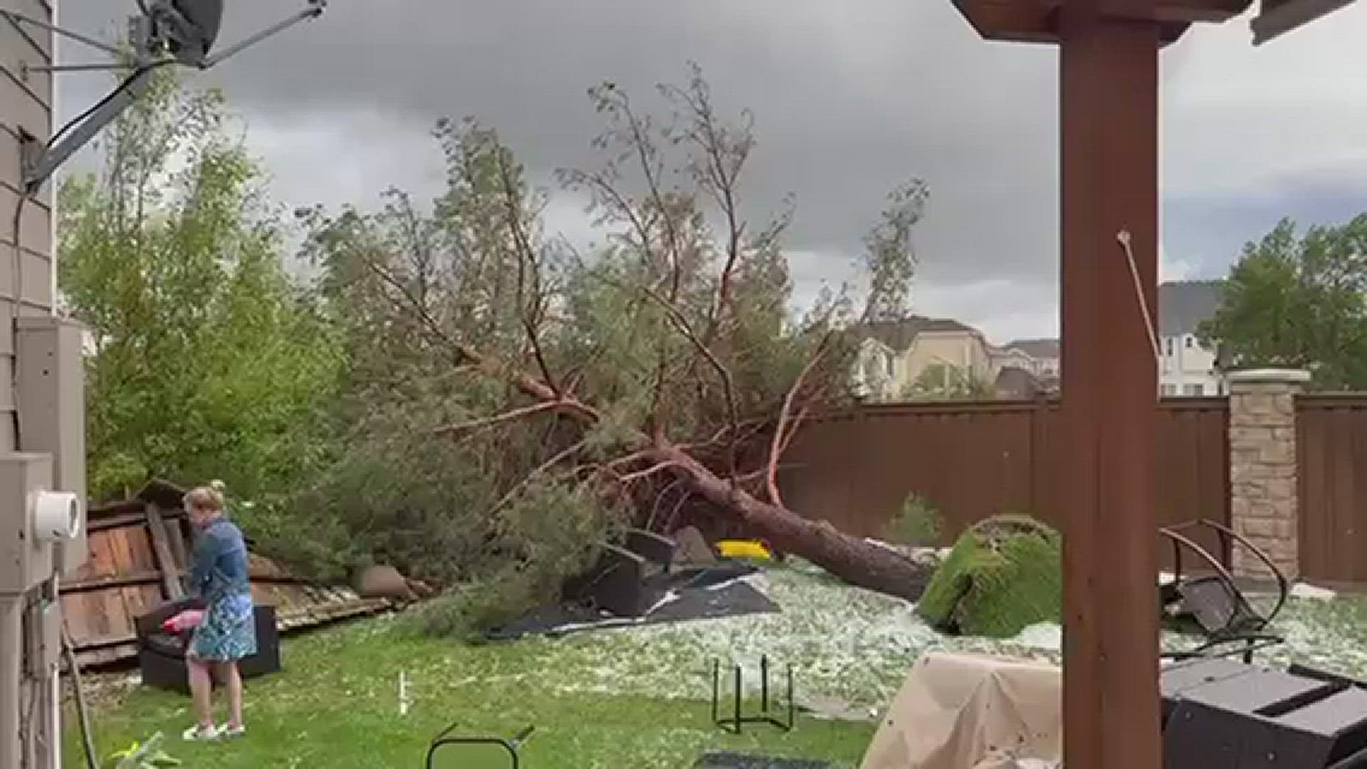 A tornado left an 8-mile trail of damage through suburban Highlands Ranch. Now comes the clean-up.