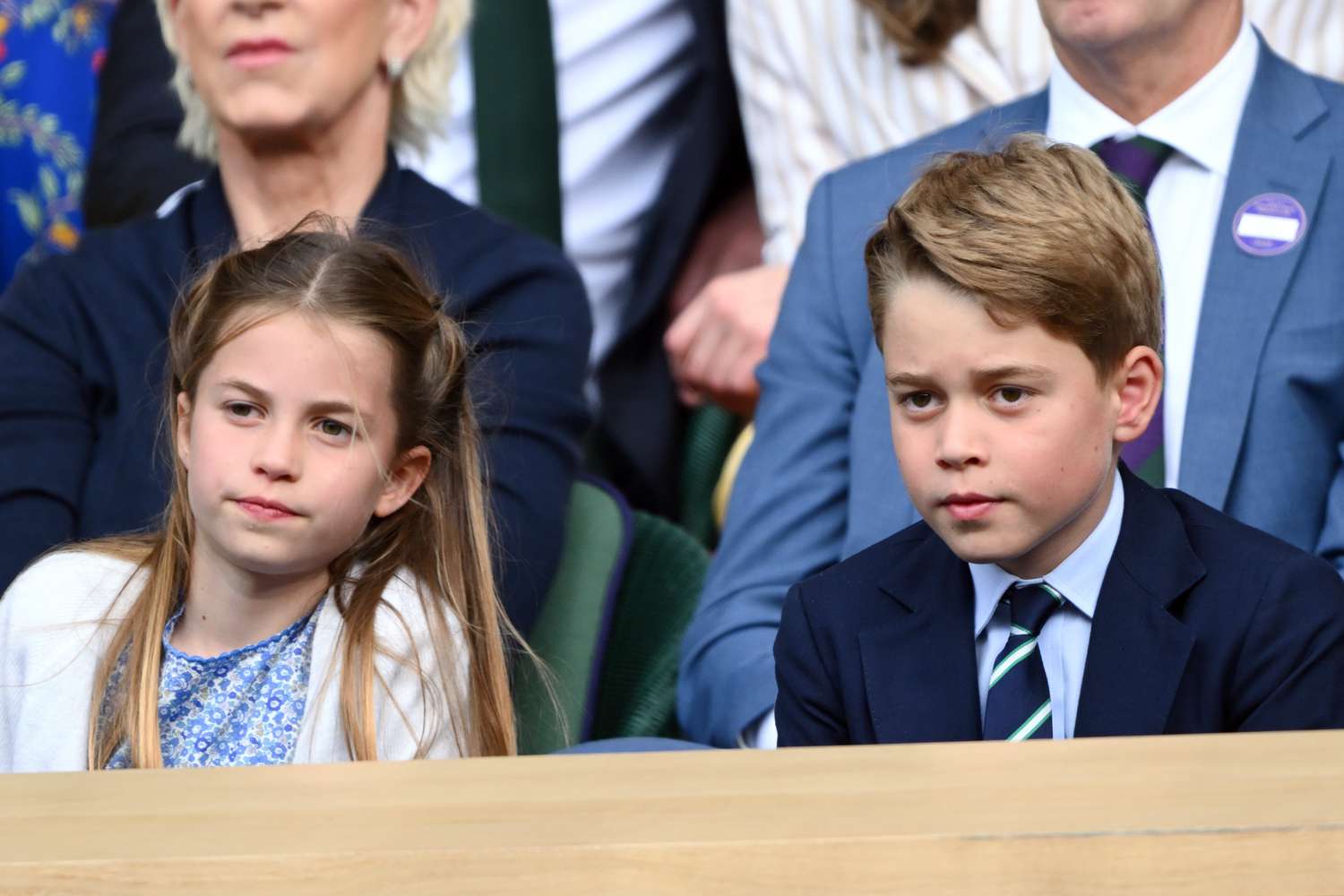 Princess Charlotte and Prince George have a ball at Wimbledon men’s final