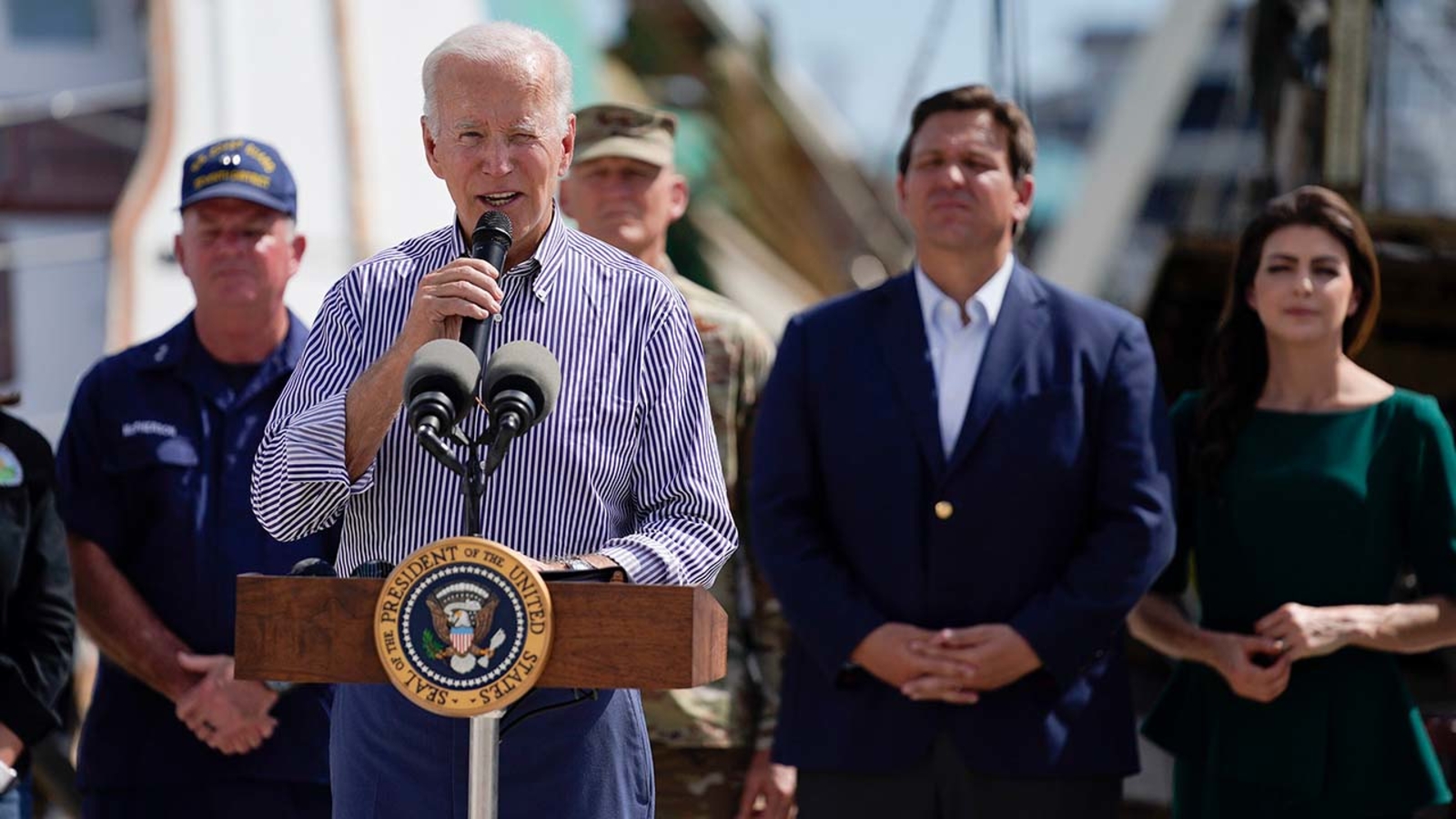 Biden camp admonishes DeSantis' culture war fights as a 'contrived political stunt'