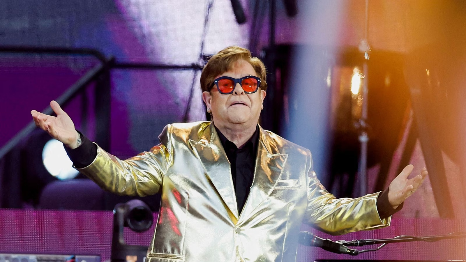 Elton John spends night in hospital after fall at French villa
