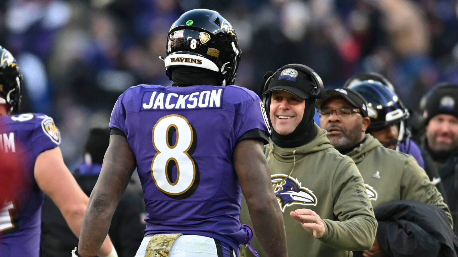 John Harbaugh defends Lamar Jackson for not traveling with Ravens to playoff loss against Bengals