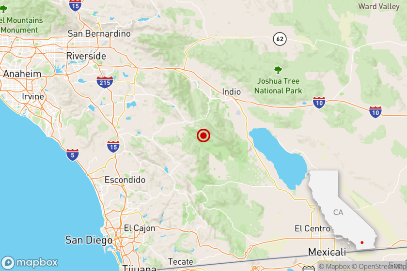 Earthquake: 3.9 quake felt near Palm Springs