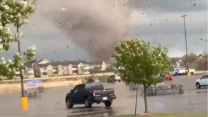 Tornado Heavily Damages Homes, YMCA East of Wichita, Kansas