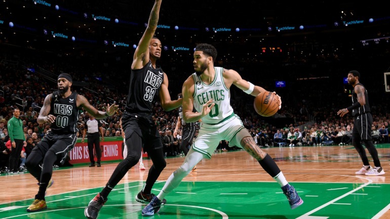 Celtics blitz Nets behind Boston's most lopsided first quarter in franchise history